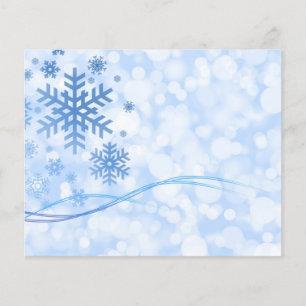 Fête Noël Flèche-neige Design Bleu Blanc