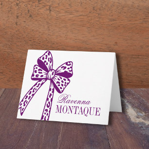 Fête Nom Manuscrit Arc-en-ciel Léopard Violet prun