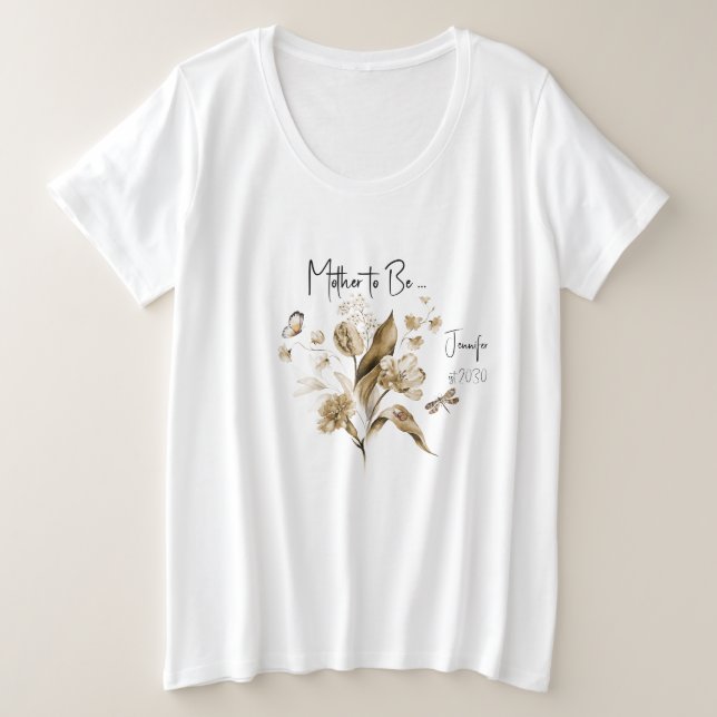 Fête Prénatale Bohème Mixte pour Bébé à Venir (Design devant)