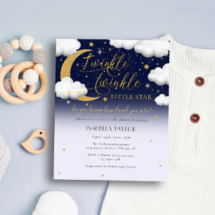 Fête Prénatale de Bébé "Twinkle Twinkle Little Sta