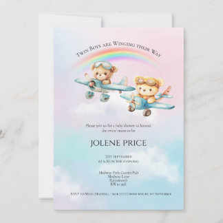 Fête prénatale pour des jumeaux garçons, les garço