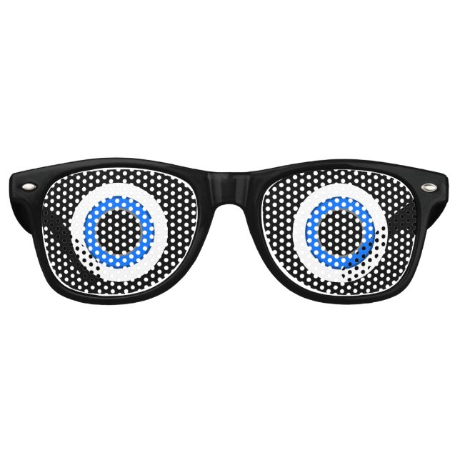 Fête Retro Drôle Halloween Eyeballs Nouveautés Lunettes de so (Devant)