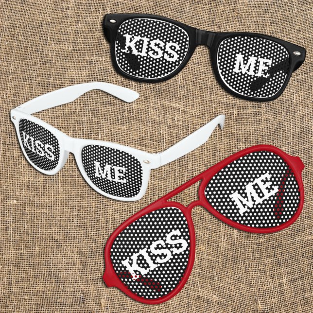 Fête Retro KISS ME rétro Shades / Fun Party Lunettes de solei (Créateur téléchargé)