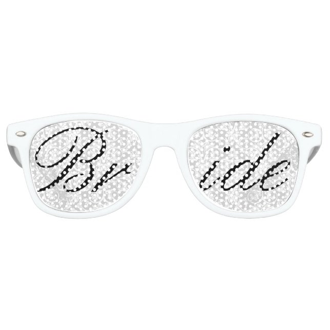 Fête Retro Lunettes de Bachelorette Bachelorette Blancs (Devant)
