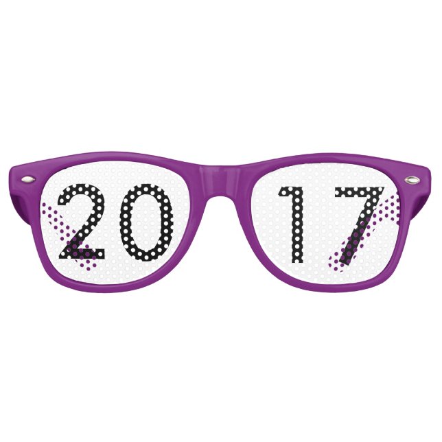 Fête Retro Lunettes de nouvelle année 2017 (Personnaliser) (Devant)
