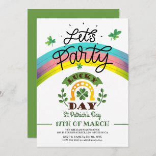 Fête St Patric day Invitation