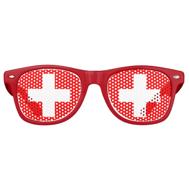 Fête & Suisse Lunettes de soleil / Drapeau suisse (Devant)