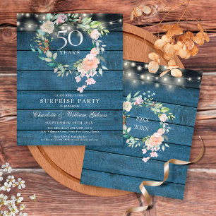 Fête surprise rustique à petit budget pour 50e ann
