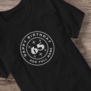 Fêter 65 ans de joyeux T-shirt d'anniversaire