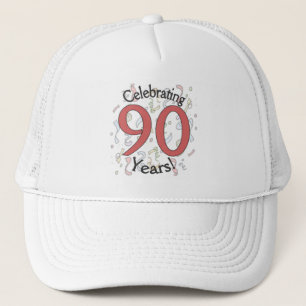 Fêter 90 ans de confetti casquette