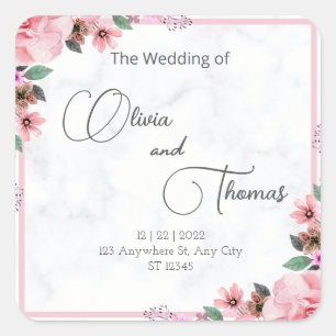 fêter l'amour Mariage autocollants cadeaux Classic