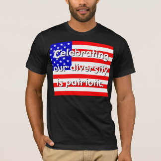 Fêter Notre Diversité Est Un T-shirt Patriotique