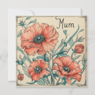 Fêtes Annuelles Amour tendre de maman : Cartes pour notes sincères