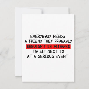Fêtes Annuelles Cartes amusantes pour un ami / Tout le monde a bes