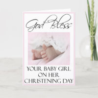 Cartes baptêmes/baptêmes pour bébé fille