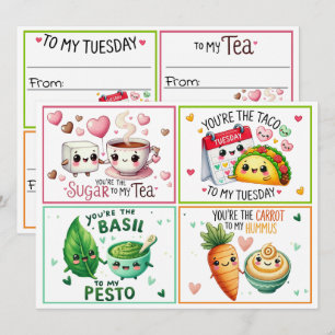 Fêtes Annuelles Cartes de classe Kawaii pour la Saint-Valentin