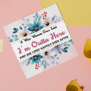 Fêtes Annuelles Cartes de départ amusantes pour collègue, photo