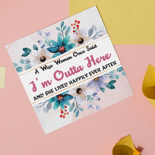 Fêtes Annuelles Cartes de départ amusantes pour collègue, photo (Humorous Funny Leaving Cards for Coworker, Photo)