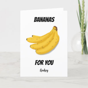 Fêtes Annuelles Cartes de la Saint-Valentin Bananes pour toi