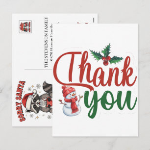 Fêtes Annuelles Cartes de Noël de remerciement pour votre entrepri