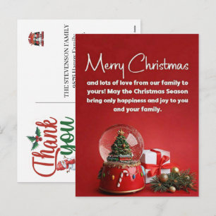 Fêtes Annuelles Cartes de Noël de remerciement pour votre entrepri