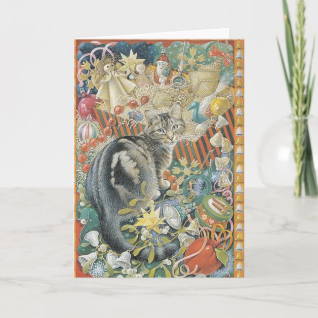 Fêtes Annuelles Cartes de Noël pour chats (Devant)