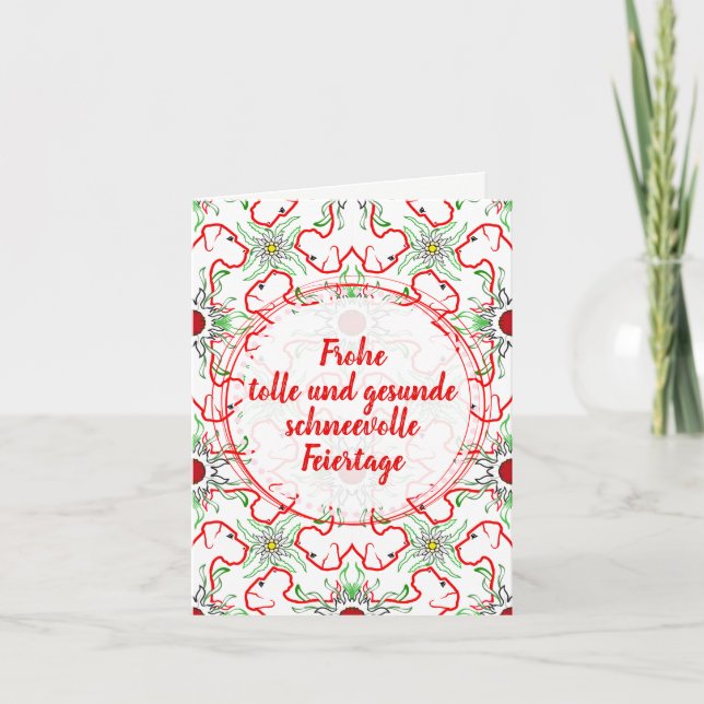 Fêtes Annuelles Cartes de Noël pour Dogue Allemand Pattern (Devant)