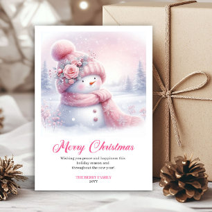 Fêtes Annuelles Cartes de Noël pour enfants éditable Bonhomme de n