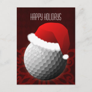 Fêtes Annuelles Cartes de Noël pour golfeurs