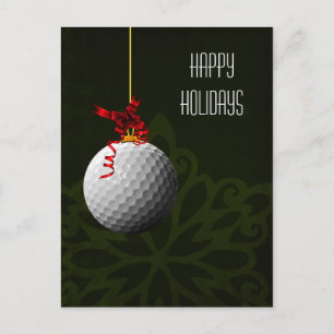 Fêtes Annuelles Cartes de Noël pour golfeurs