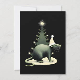 Fêtes Annuelles Cartes de Noël pour rats uniques