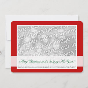 Fêtes Annuelles Cartes de Noël recto verso pour deux images