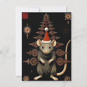 Fêtes Annuelles Cartes de Noël uniques pour rats