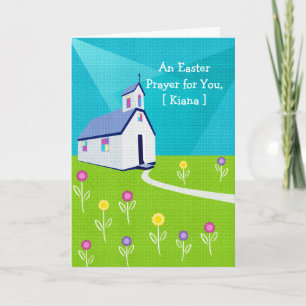 Fêtes Annuelles Cartes de Pâques religieuses : Une prière pour