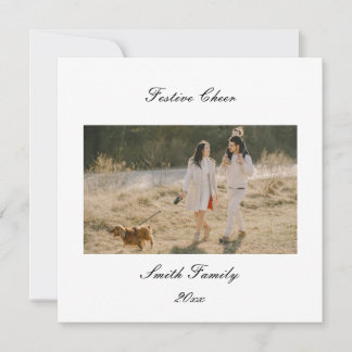 Fêtes Annuelles Cartes de vœux de Noël personnalisées pour la fami