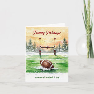 Fêtes Annuelles Cartes de vœux de Noël pour le football
