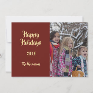 Fêtes Annuelles Cartes de vœux de Noël vintage Bourgogne pour phot