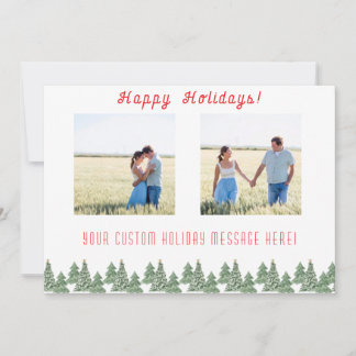 Fêtes Annuelles Cartes de vœux personnalisées pour les arbres de N