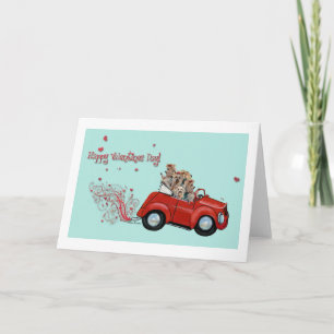 Fêtes Annuelles Cartes de voeux pour la Saint-Valentin Vintage de 