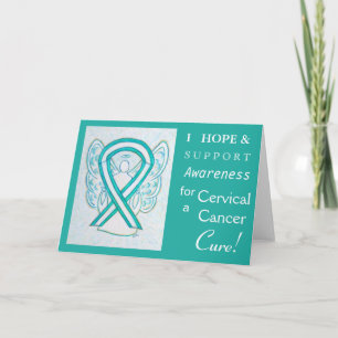 Fêtes Annuelles Cartes de voeux pour la sensibilisation au cancer 