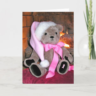 Fêtes Annuelles Cartes de voeux pour l'ours en peluche du cancer d