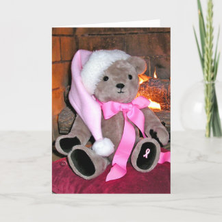 Fêtes Annuelles Cartes de voeux pour l'ours en peluche du cancer d