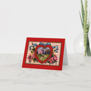 Fêtes Annuelles Cartes de vœux vintage pour la Saint-Valentin Cœur