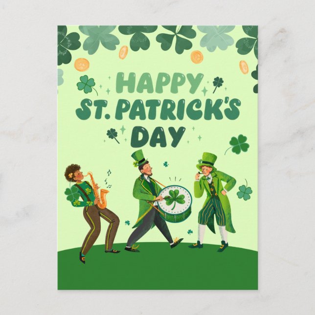 Fêtes Annuelles Cartes d'invitation drôles pour la Saint-Patrick (Devant)