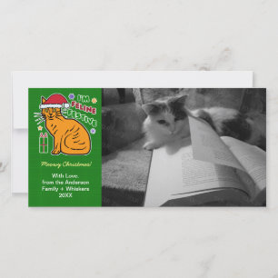 Fêtes Annuelles Cartes drôles de Noël pour chats et félins