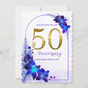 Fêtes Annuelles Cartes personnalisées pour le 50e anniversaire de 