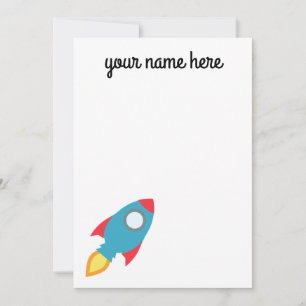 Fêtes Annuelles Cartes pour notes de Rockship Personnalisés pour E