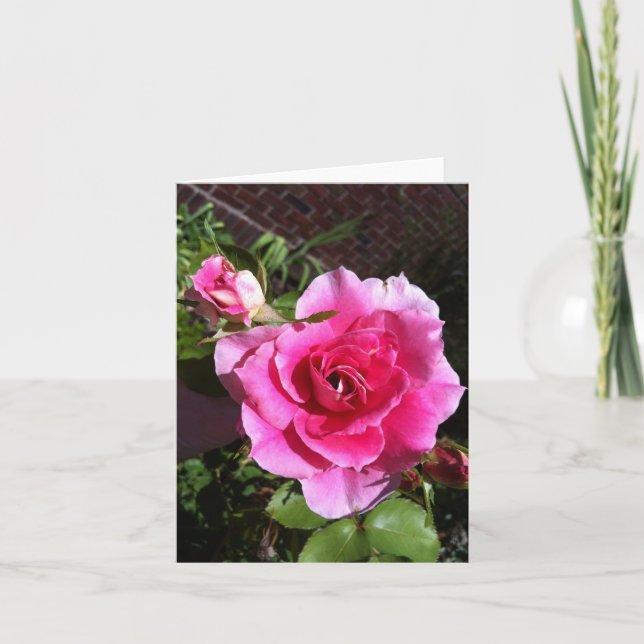 Fêtes Annuelles Cartes pour notes roses (Devant)