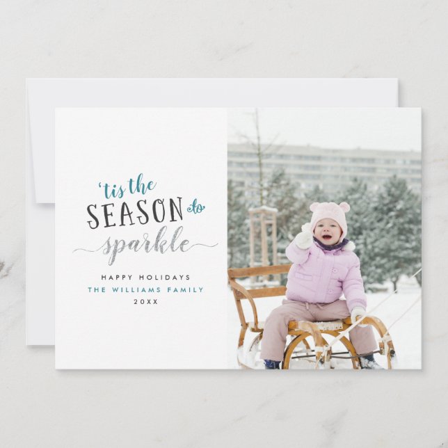 Fêtes Annuelles 'C'est la saison pour étinceler les cartes de Noël (Devant)