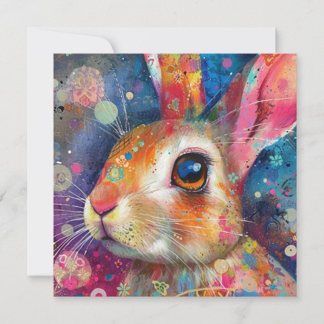 Fêtes Annuelles Lapin Whimsical : Cartes pour notes pour chaque oc (Devant)